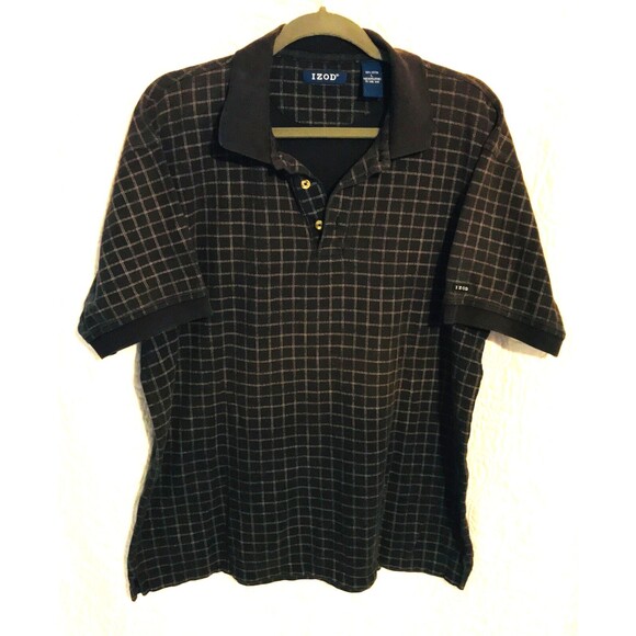 Izod Other - IZOD Mens Shirt Lrg Brown /White Stripes Cotton Knit Polo 3 Preppy Golf Dadcorp